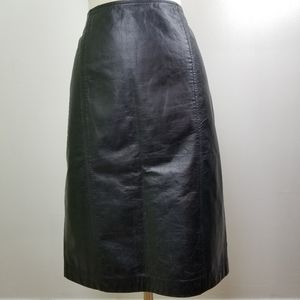 LOFT leather pencil skirt size 6